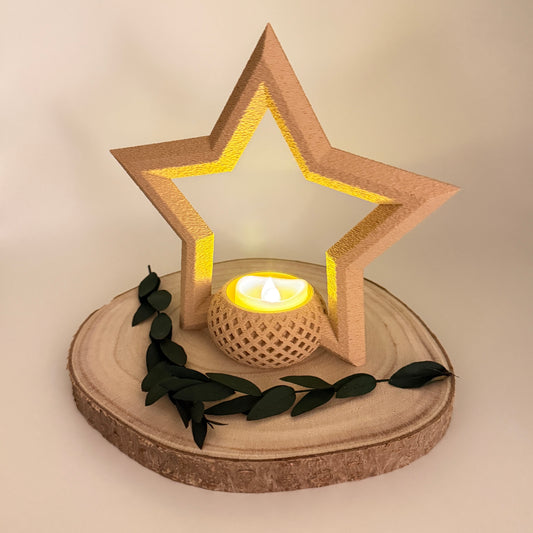 Teelicht „Star“