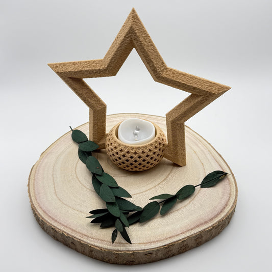 Teelicht „Star“